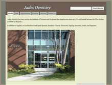 Tablet Screenshot of jadesdentistry.com